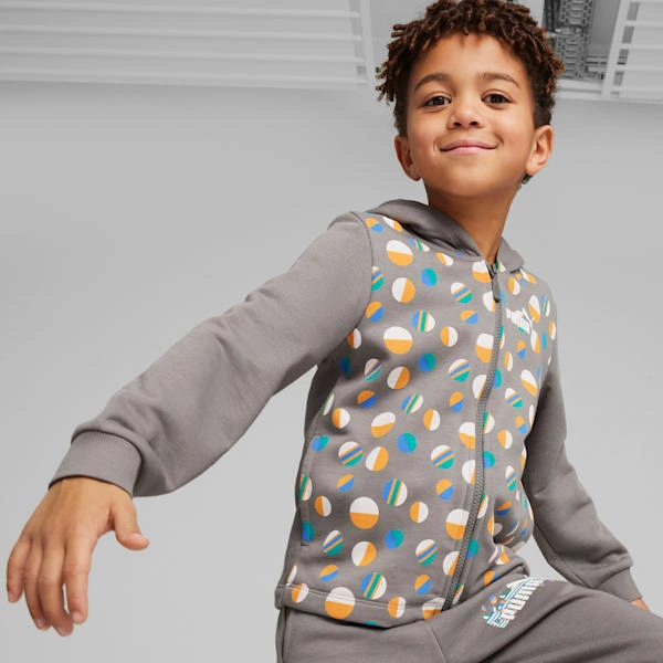 ESS+ Estate per Piccoli: Felpa con Zip PUMA. Sole, Giochi e Stile Estivo per Bambini Felici!